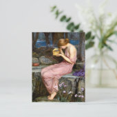 サイケがゴールデンボックスウォーターハウス絵画を開く ポストカード (スタンド正面)