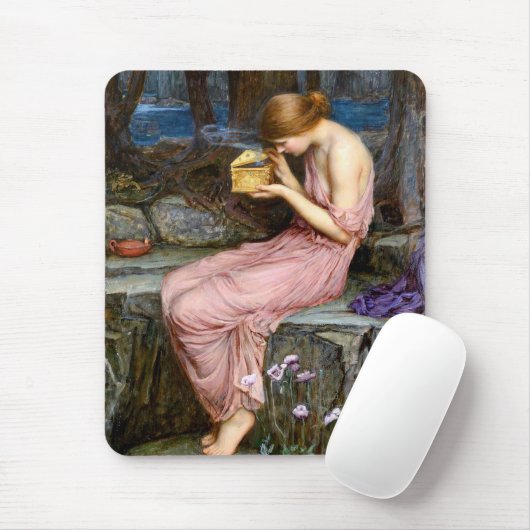 サイケがゴールデンボックスウォーターハウス絵画を開く マウスパッド (マウス)