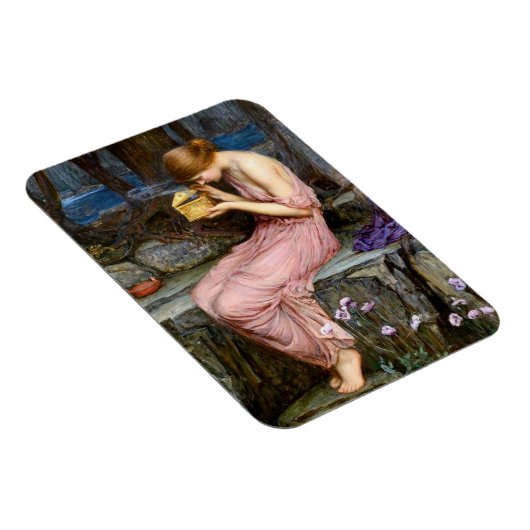 サイケがゴールデンボックスウォーターハウス絵画を開く マグネット (右側)