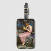 サイケがゴールデンボックスウォーターハウス絵画を開く ラゲッジタグ (正面縦)