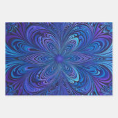 サイケカラフルデリアアートラッピング紙シート ラッピングペーパーシート (正面3)