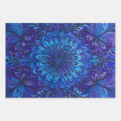 サイケカラフルデリアアートラッピング紙シート ラッピングペーパーシート (正面2)