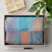 サイケカラフルデリアエアブラシアートティッシュペーパー 薄葉紙 (ギフト)