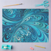 サイケカラフルデリアエアブラシアートティッシュペーパー 薄葉紙 (クラフト)