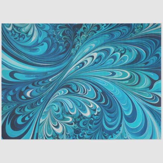 サイケカラフルデリアエアブラシアートティッシュペーパー 薄葉紙 (正面)