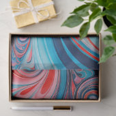 サイケカラフルデリアエアブラシアートティッシュペーパー 薄葉紙 (ギフト)