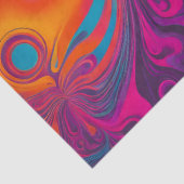 サイケカラフルデリアエアブラシアートティッシュペーパー 薄葉紙 (詳細)