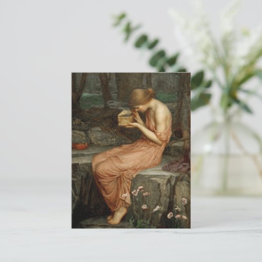 サイケゴールデンボックスウォーターハウスカードを開く ポストカード (スタンド正面)