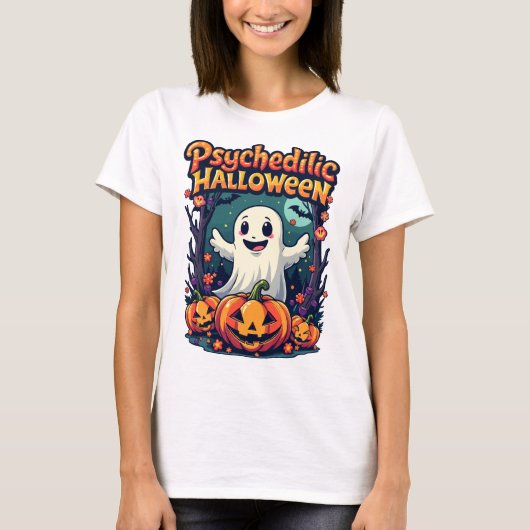 サイケジリック・ハロウィーン Tシャツ (正面)