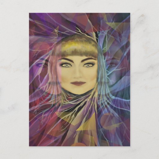 サイケデリアドリーミーガール ポストカード (正面)