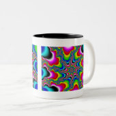 サイケデリカフラクタルマグ ツートーンマグカップ (正面右)