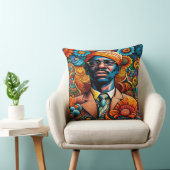 サイケデリカ抽象芸術アフリカ系アメリカ人 クッション (椅子)