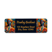 サイケデリカ抽象芸術アフリカ系アメリカ人 ラベル (正面)