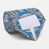 サイケデリックおもしろいフラクタルパターンと文字 ネクタイ (ロール)