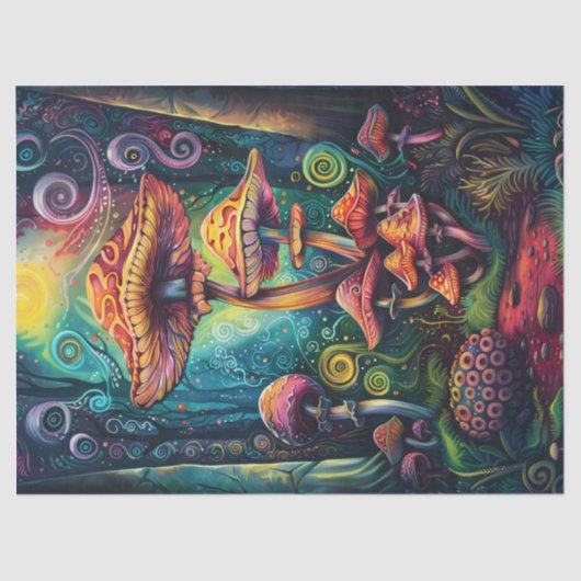 サイケデリックきのこ切り離し 薄葉紙 (正面)