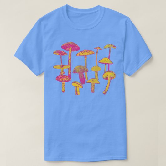 サイケデリックきのこ Tシャツ (デザイン正面)
