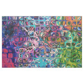 サイケデリックで小さく多彩な立方体 ファブリック (ヤード)