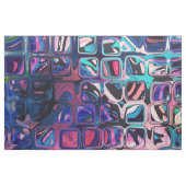 サイケデリックで小さく多彩な立方体 ファブリック (ファットクウォーター)