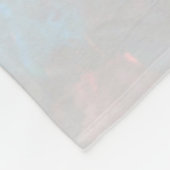 サイケデリックで抽象的でカラフルな恐竜のシルエット フリースブランケット (角)