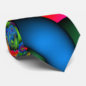 サイケデリックで腰回りが大きなタイ ネクタイ (ロール)