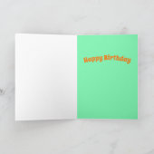 サイケデリックで軽いショーのバースデー・カード カード (内部)