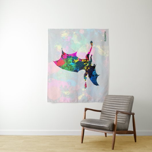 サイケデリックなおとぎ話のドラゴンの呼吸の火 タペストリー (インサイチュ)