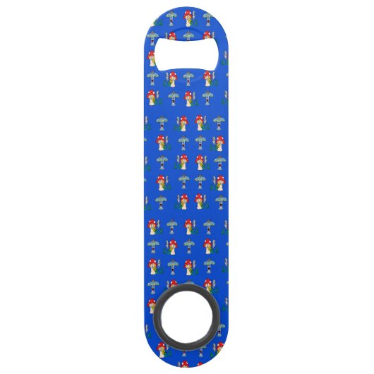 サイケデリックなきのこのバーの鍵 スピード栓抜き (正面)