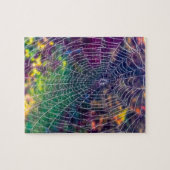 サイケデリックなくもの巣 ジグソーパズル (横)