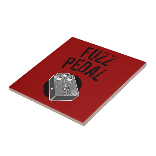 サイケデリックなギターのけばの黒及び白 タイル (側面)