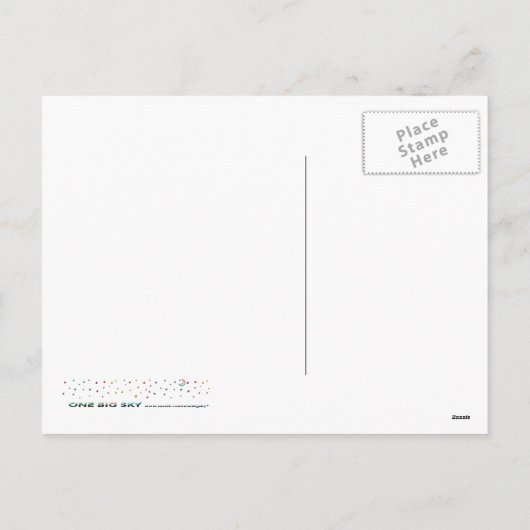 サイケデリックなクリスマスの万華鏡のように千変万化するパターン シーズンポストカード (裏面)