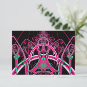 サイケデリックなジェットコースターのトンネルのフラクタル 出欠カード (スタンド正面)