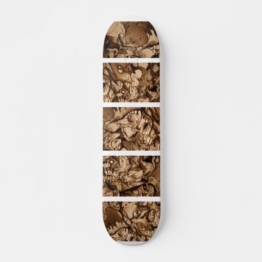 サイケデリックなスケートボード スケートボード (正面)