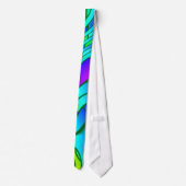 サイケデリックなステンドグラスパターン ネクタイ (裏面)