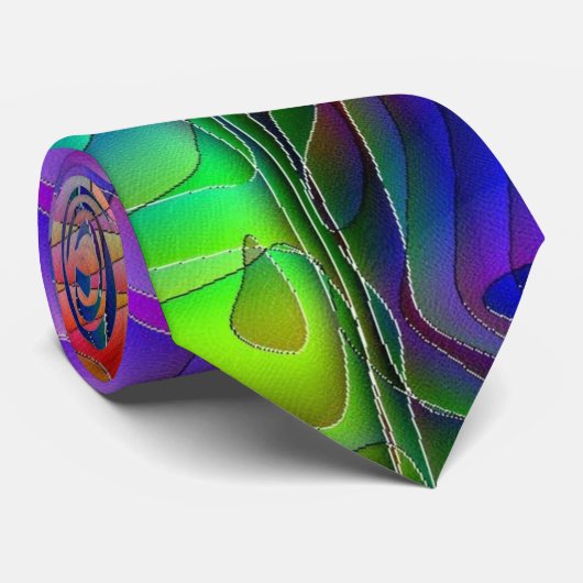 サイケデリックなタイ ネクタイ (ロール)