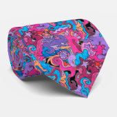 サイケデリックなタコ ネクタイ (ロール)