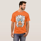 サイケデリックなヒツジのTシャツ Tシャツ (正面フル)