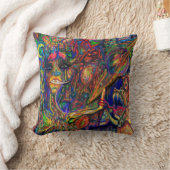 サイケデリックなファンク クッション (ブランケット)