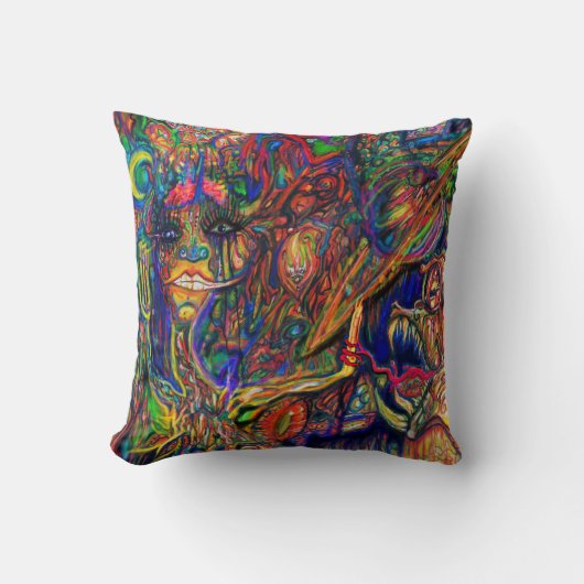サイケデリックなファンク クッション (正面)