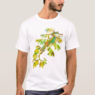 サイケデリックなファンタジーの海のドラゴンのタツノオトシゴのTシャツ Tシャツ