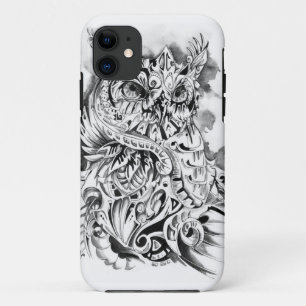 サイケデリックなフクロウのiPhone 5/5sの場合 iPhone 11 ケース