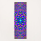 サイケデリックなフラクタル ヨガマット (正面)