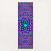 サイケデリックなフラクタル ヨガマット (裏面)