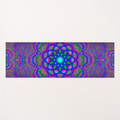 サイケデリックなフラクタル ヨガマット (正面(横))