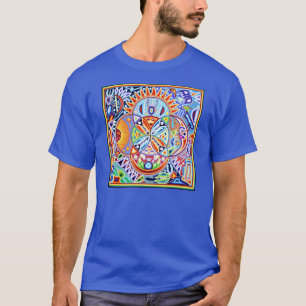 サイケデリックなペヨーテの神 Tシャツ