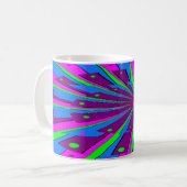 サイケデリックなマグ コーヒーマグカップ (正面左)