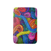 サイケデリックなライン バスマット (正面縦)