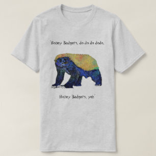 サイケデリックなラーテルのおもしろいな動物の芸術のスローガン Tシャツ
