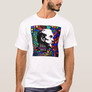 サイケデリックなロン・ポールの女性のワイシャツ Tシャツ