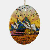 サイケデリックな世界: シドニーのスカイラインA1 セラミックオーナメント (右)