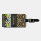 サイケデリックな世界: シドニーオーストラリアのスカイラインA2 ラゲッジタグ (正面横)